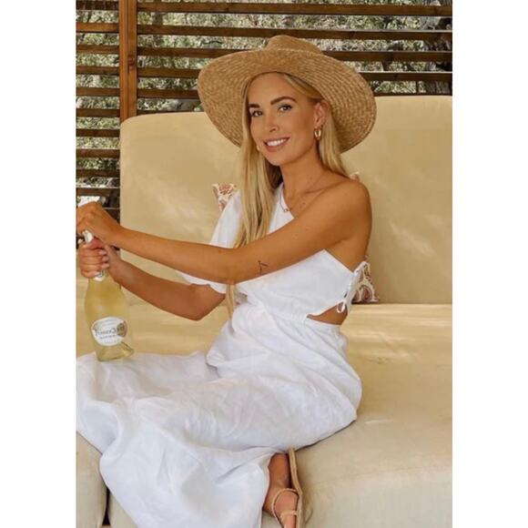 Olive & Pique Soleil Straw Rancher Hat Tan Minimalist Hipster Sun Summer main image 4